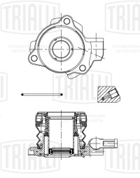 Муфта выключения сцепления для автомобилей Opel Vectra B (95-) (КПП F18, F18+)