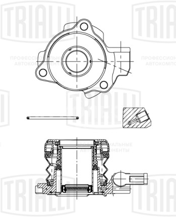 Муфта выключения сцепления для автомобилей Opel Vectra B (95-) (КПП F18, F18+)