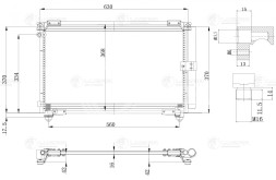Радиатор кондиционера для автомобилей Ipsum (96-)/Gaia (98-)