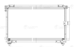 Радиатор кондиционера для автомобилей Ipsum (96-)/Gaia (98-)