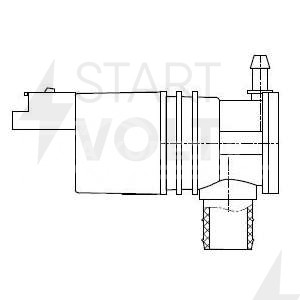 Насос омывателя для автомобилей Лада Vesta (15-) (без заднего омывателя)