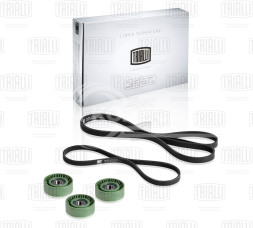 Ремкомплект привода для автомобилей Лада 2123 Chevrolet Niva A/C (2 ремня 4PK810/5PK1888+3 ролика)