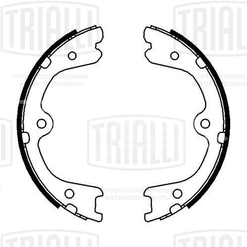 Колодки тормозные для автомобилей Nissan Murano (03-)/Pathfinder (05-) барабанные стояночного тормоза