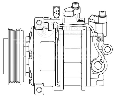 Компрессор кондиционера для автомобилей Touareg (02-)/Audi (06-) 3.0 TDI