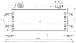 Радиатор кондиционера для автомобилей Mercedes-Benz Actros (11-)