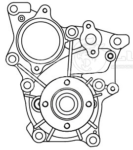 Насос водяной для автомобилей Toyota Land Cruiser Prado 150 (09-) 2.8D [1GD-FTV]
