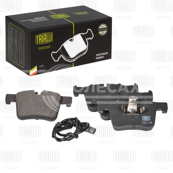 Колодки тормозные для автомобилей BMW 1 (F20/21) (11-)/3 (F30/80) (11-)/X3 (F25) (10-) дисковые передние для тормозной системы Bosch (в комплекте с датчиком)