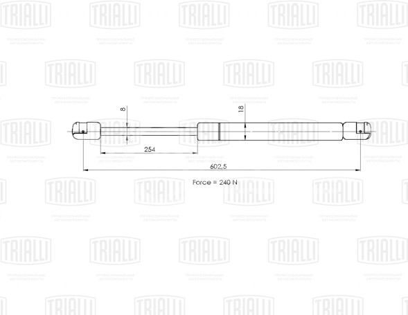 Амортизатор (упор) крышки багажника для автомобиля Opel Corsa D (06-)