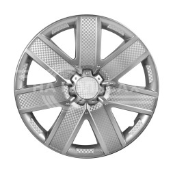 Колпаки колесные 16&quot; &quot;Гелакси&quot;, серебристый, карбон, компл. 2 шт.