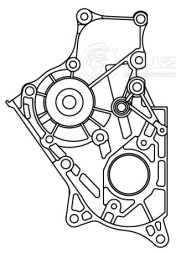 Насос водяной для автомобилей Toyota Corolla (91-)/Avensis (97-) 1.8D/2.0D [1C; 2C]