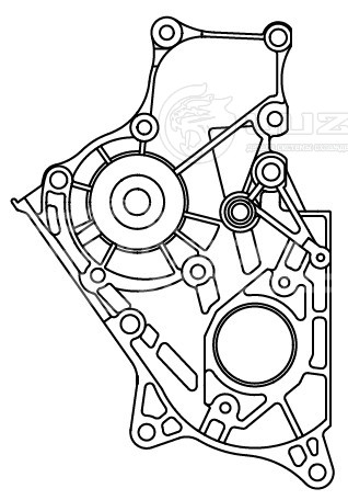 Насос водяной для автомобилей Toyota Corolla (91-)/Avensis (97-) 1.8D/2.0D [1C; 2C]