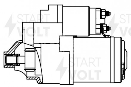 Стартер для автомобилей Citroen C5 (01-)/Peugeot 407 (04-) 1.8i/2.0i 1,2кВт