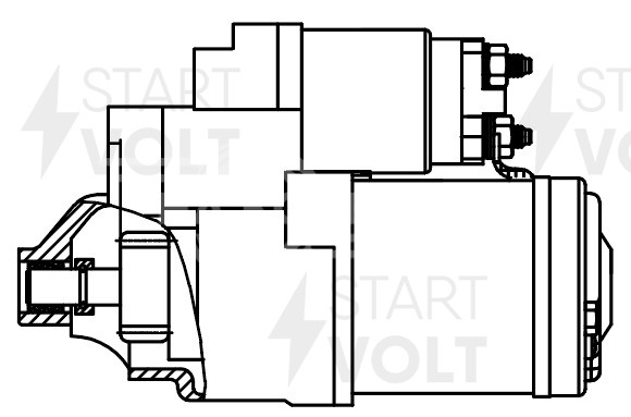 Стартер для автомобилей Citroen C5 (01-)/Peugeot 407 (04-) 1.8i/2.0i 1,2кВт