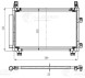 Радиатор кондиционера для автомобилей Toyota Yaris II (05-)