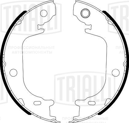 Колодки тормозные барабанные стояночного тормоза для автомобилей Toyota Prius (09-) 180x37