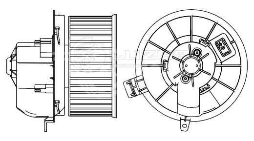 Электровентилятор отопителя для автомобилей Geely Atlas (16-)/Atlas Pro (21-)/Chery Tiggo 7 Pro (20-)