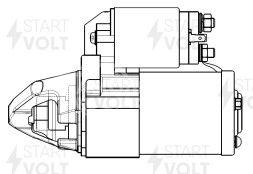 Стартер для автомобилей Mitsubishi Outlander III (12-) 2.0i/Lancer X (07-) 1.8i 1,6кВт