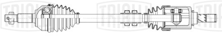 Привод передний левый для автомобилей Nissan Qashqai J10 (06-) 1.6i MT 2WD