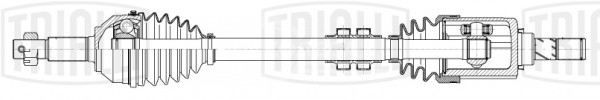 Привод передний левый для автомобилей Nissan Qashqai J10 (06-) 1.6i MT 2WD