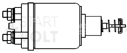 Реле втягивающее стартера для автомобилей ГАЗ/УАЗ с дв. ЗМЗ 406/409 (тип БАТЭ)