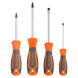 Набор отверток 4 пр. (SL3х75мм,SL5х100мм,PH1х75мм, PH2х100мм), блистер