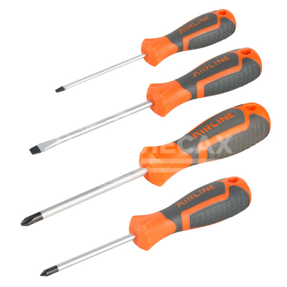 Набор отверток 4 пр. (SL3х75мм,SL5х100мм,PH1х75мм, PH2х100мм), блистер