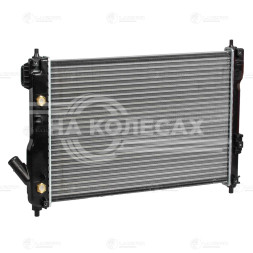 Радиатор охлаждения для автомобилей Aveo T255 (08-) 1.4i AT (сборный)