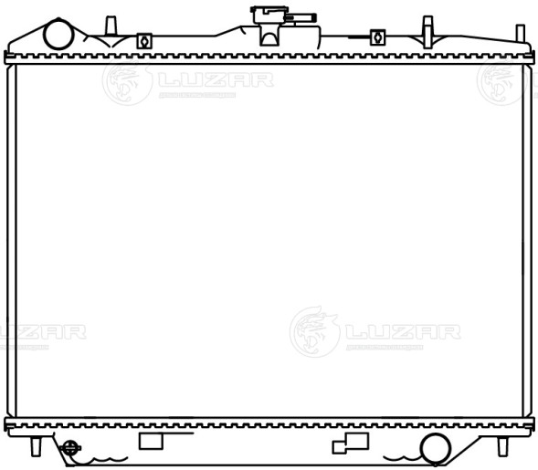 Радиатор охлаждения для автомобилей Great Wall Hover (05-)/Hover H3 (10-)/Hover Н5 (10-)