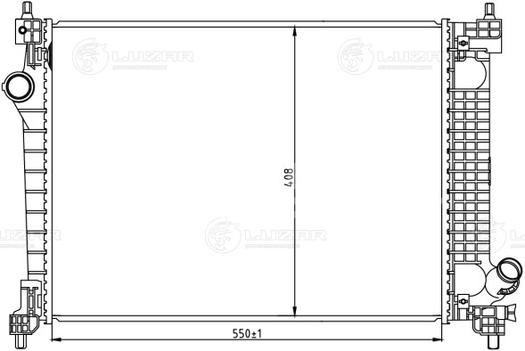 Радиатор охлаждения для автомобилей Ravon Nexia R3 (15-) 1.5i MT