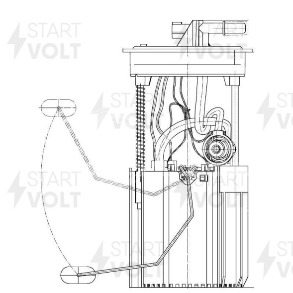 Модуль топливного насоса для автомобилей Nissan Almera N16 (02-) 1.5i/1.8i