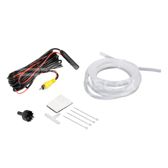 Камера заднего вида с омывателем врезная (универсальная)