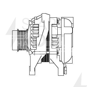 Генератор для автомобилей Toyota Camry V55 (15-)/Camry V70 (18-) 2.0i 120A