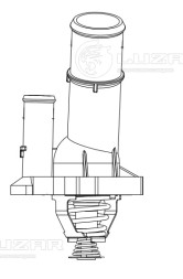 Термостат для автомобилей Ford Focus II (05-)/Mondeo IV (07-) 1.8i/2.0i (89°С) (с пластиковым корпусом)