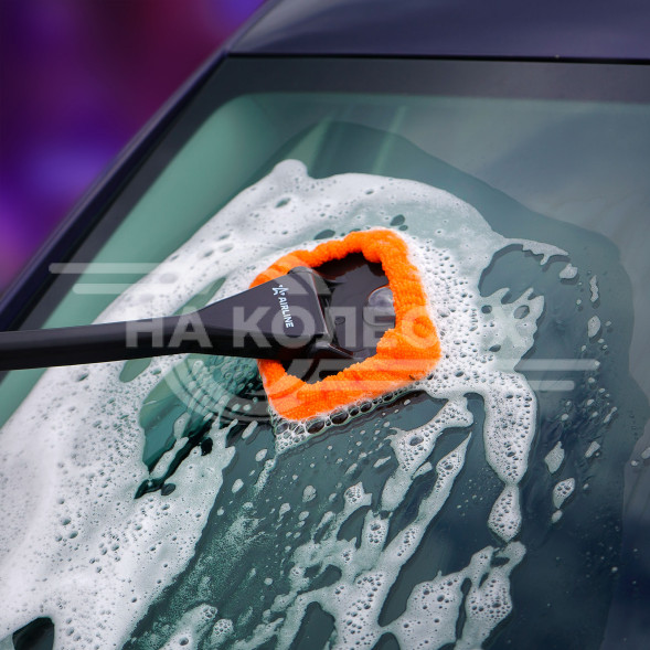 Щетка для мытья лобового стекла из микрофибры прямоугольная (13*9 см)