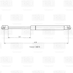 Амортизатор (упор) крышки багажника для автомобиля Renault Megane II (02-)