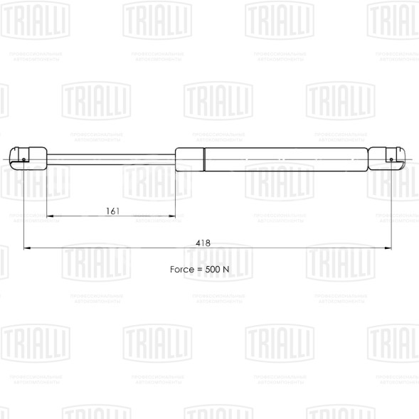 Амортизатор (упор) крышки багажника для автомобиля Renault Megane II (02-)