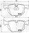 Колодки тормозные для автомобилей BMW X5 (E70) (07-)/X6 (E71) (08-) дисковые задние (в комплекте с датчиком)