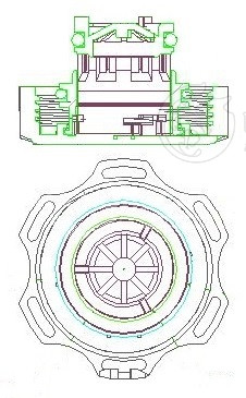 Крышка расширительного бачка для автомобилей Chevrolet Cruze (09-)/Opel Astra J (10-)