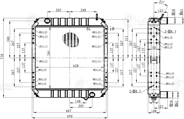 Радиатор охлаждения для автомобилей МАЗ 4371 &quot;Зубренок&quot; Deutz