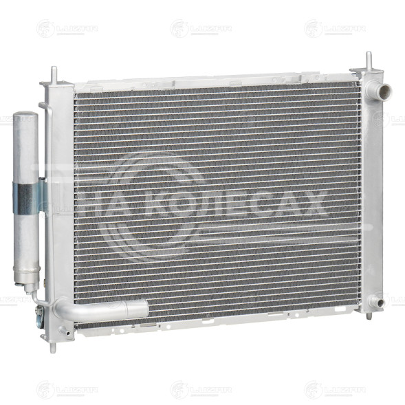 Радиатор охлаждения для автомобилей Note (06-)/Micra (02-) 1.2i/1.4i/1.6i (в сборе с конденсором)