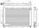Радиатор охлаждения для автомобилей Note (06-)/Micra (02-) 1.2i/1.4i/1.6i (в сборе с конденсором)