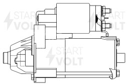 Стартер для автомобилей Ford Transit Connect (02-) 1.8TDCi 1,4кВт