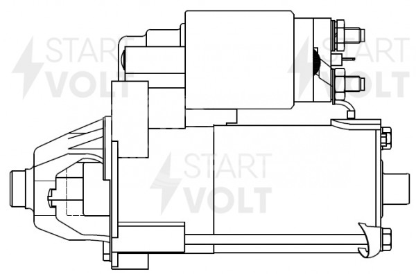 Стартер для автомобилей Ford Transit Connect (02-) 1.8TDCi 1,4кВт