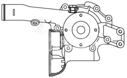 Насос водяной для автомобилей Mercedes-Benz Atego (98-)/Axor (01-) [OM902/904/906]