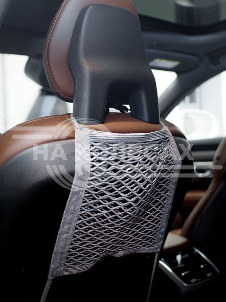 Сетка карман между передними сиденьями 30*28 см ( 4 пластиковых крючка)
