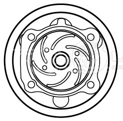 Насос водяной для автомобилей Opel Astra H (04-) 1.3D