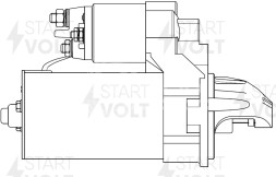 Стартер для автомобилей BMW X5 E70 (06-)/X6 E71 (08-)/X3 E83 (05-) 3.0D 1,8кВт