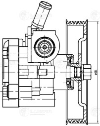 Насос ГУР для автомобилей Nissan Patrol VI (10-)/Infiniti QX56 (10-) 5.6i