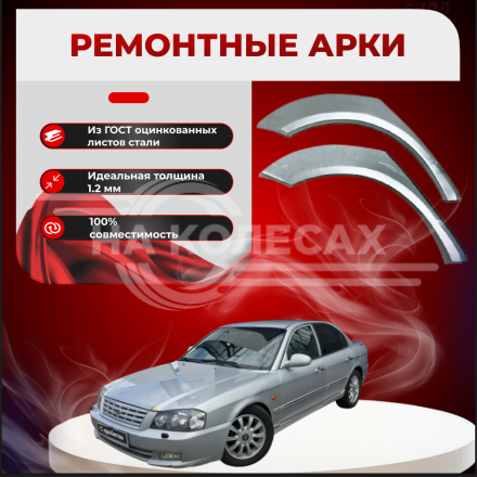 Ремонтные задние арки KIA Magentis 1 (Optima)