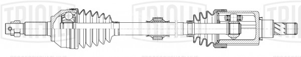 Привод передний левый для автомобилей Nissan Qashqai J10 (06-) 1.6i CVT 2WD